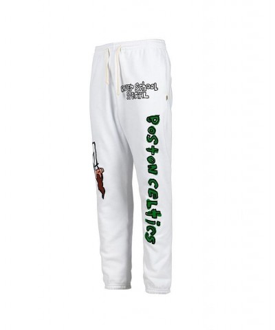 Men's White Boston Celtics Sweatpants $51.99 Pants