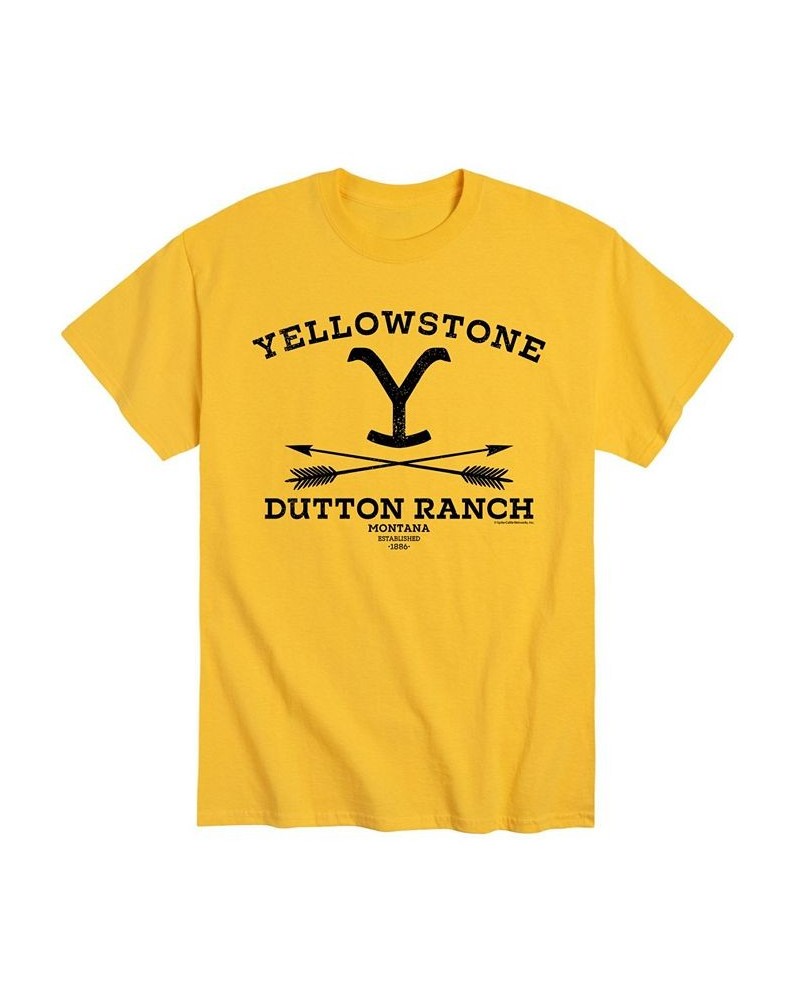 Men's Yellowstone Dutton Ranch Arrows T-shirt $19.24 T-Shirts