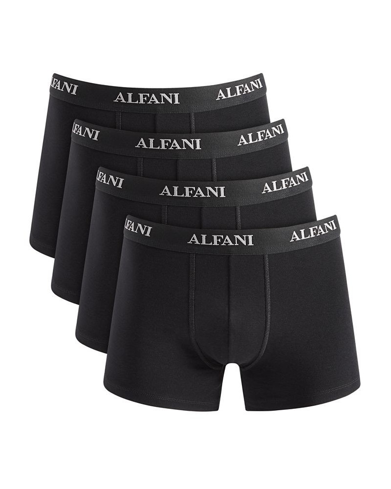 Men's 4-Pk. Moisture-Wicking Cotton Trunks Black $18.00 Underwear