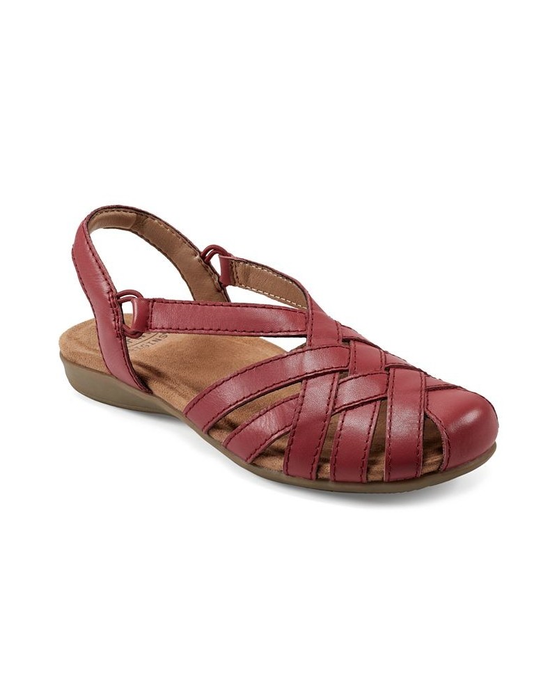 Women's Berri Woven Casual Round Toe Slingback Sandals PD06 $40.05 Shoes