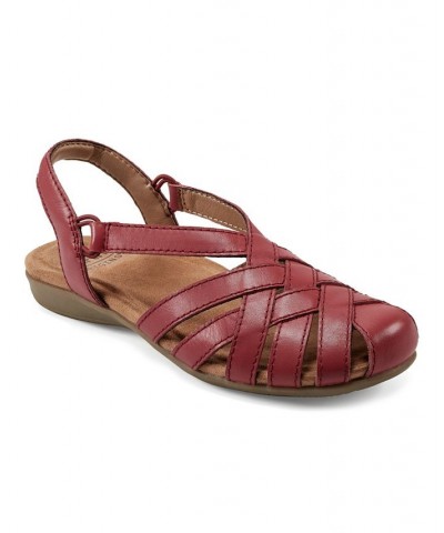 Women's Berri Woven Casual Round Toe Slingback Sandals PD06 $40.05 Shoes