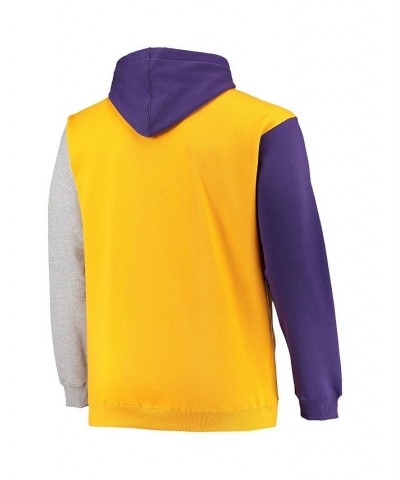 Men's Purple, Gold-Tone Minnesota Vikings Big and Tall Pullover Hoodie $40.50 Sweatshirt