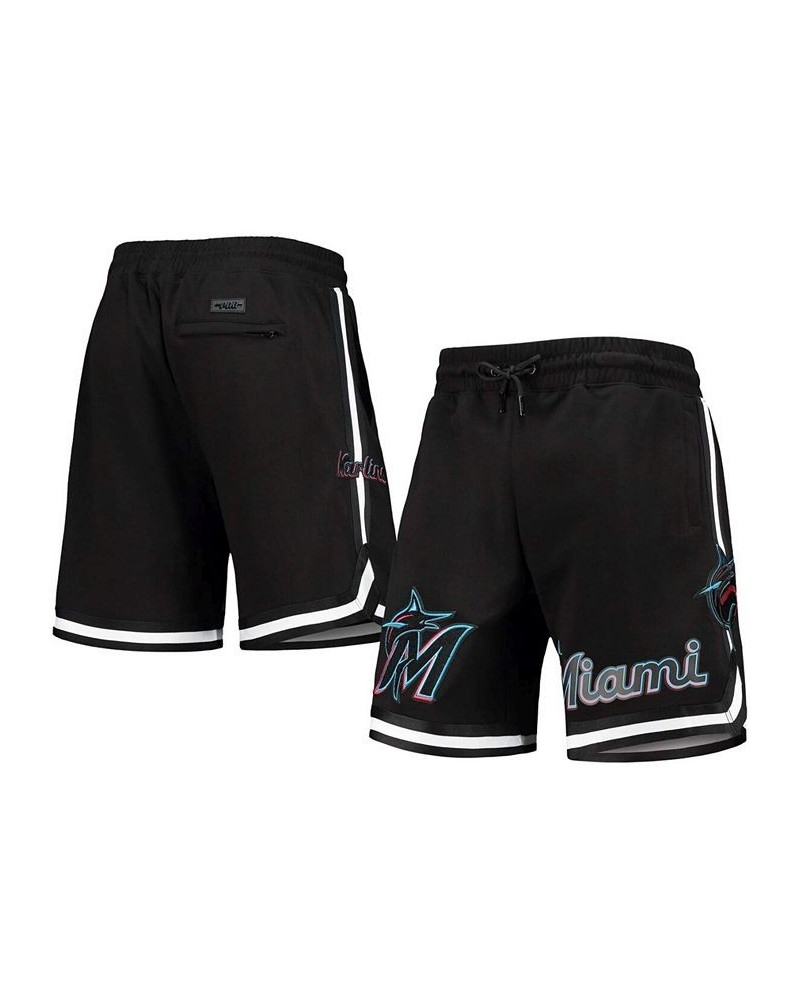 Men's Black Miami Marlins Team Shorts $39.60 Shorts