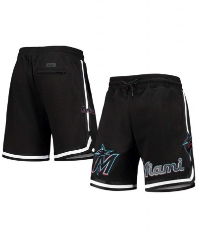 Men's Black Miami Marlins Team Shorts $39.60 Shorts