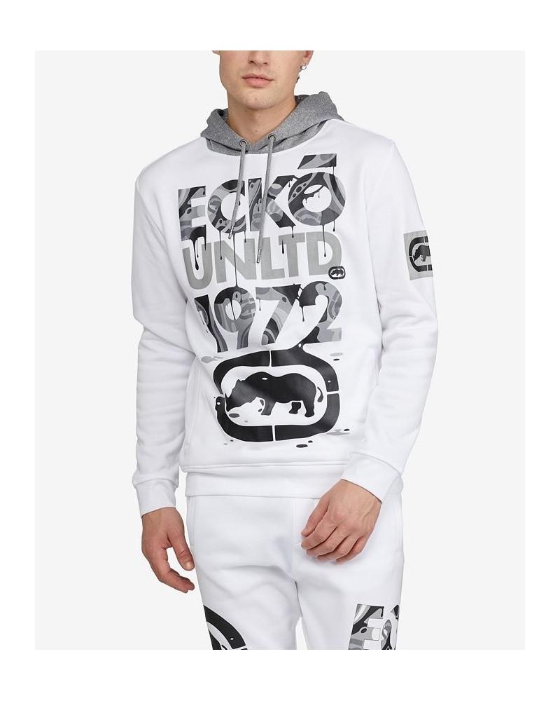 Men's Big and Tall Liquidize Hoodie White $33.06 Sweatshirt