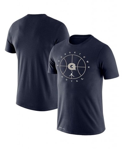 Men's Brand Navy Georgetown Hoyas Basketball Icon Legend Performance T-shirt $24.50 T-Shirts