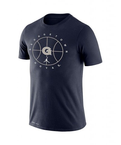 Men's Brand Navy Georgetown Hoyas Basketball Icon Legend Performance T-shirt $24.50 T-Shirts