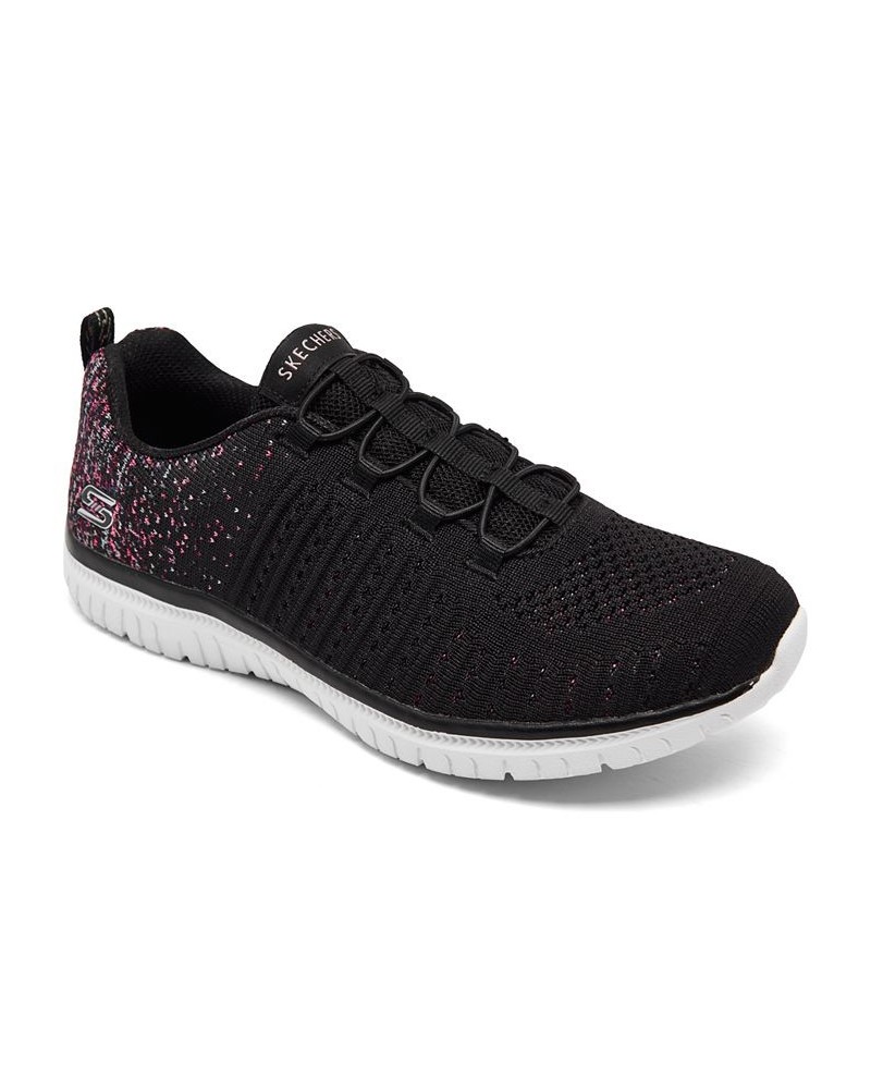 Women's Virtue Slip-On Wide Width Walking Sneakers Black $38.50 Shoes