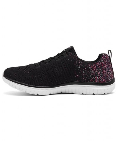 Women's Virtue Slip-On Wide Width Walking Sneakers Black $38.50 Shoes