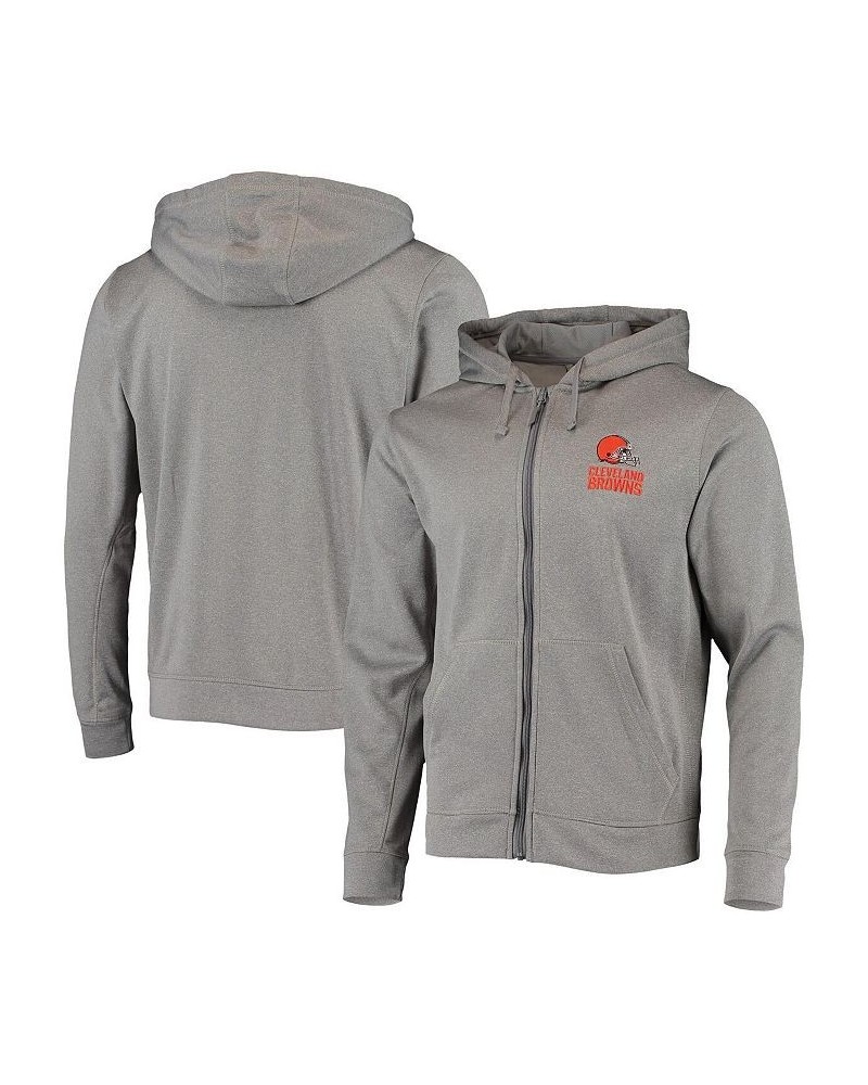 Men's Heather Gray Cleveland Browns Trophy Fleece Full-Zip Hoodie $33.75 Sweatshirt