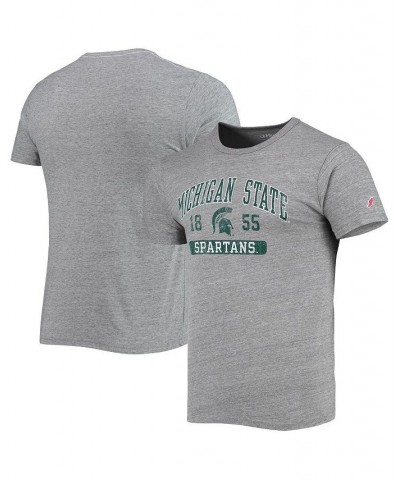 Men's Heathered Gray Michigan State Spartans Volume Up Victory Falls Tri-Blend T-shirt $25.19 T-Shirts