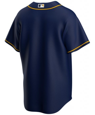 Men's Milwaukee Brewers Official Blank Replica Jersey $56.25 Jersey