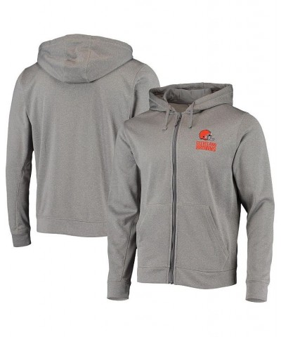 Men's Heather Gray Cleveland Browns Trophy Fleece Full-Zip Hoodie $33.75 Sweatshirt