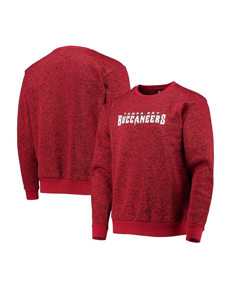 Men's Red Tampa Bay Buccaneers Colorblend Pullover Sweater $29.11 Sweaters