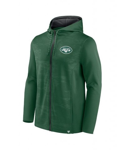 Men's Branded Green, Black New York Jets Ball Carrier Full-Zip Hoodie $37.95 Sweatshirt