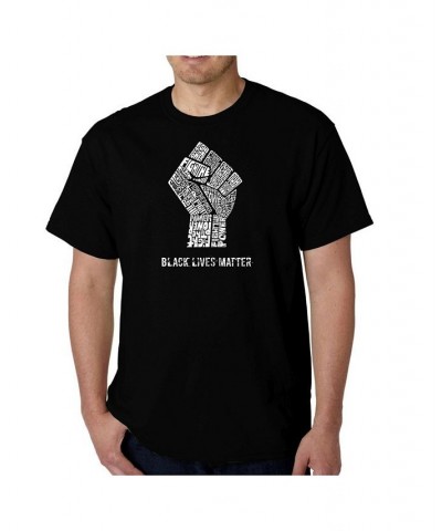 Men's Black Lives Matter Word Art T-Shirt Black $17.84 T-Shirts