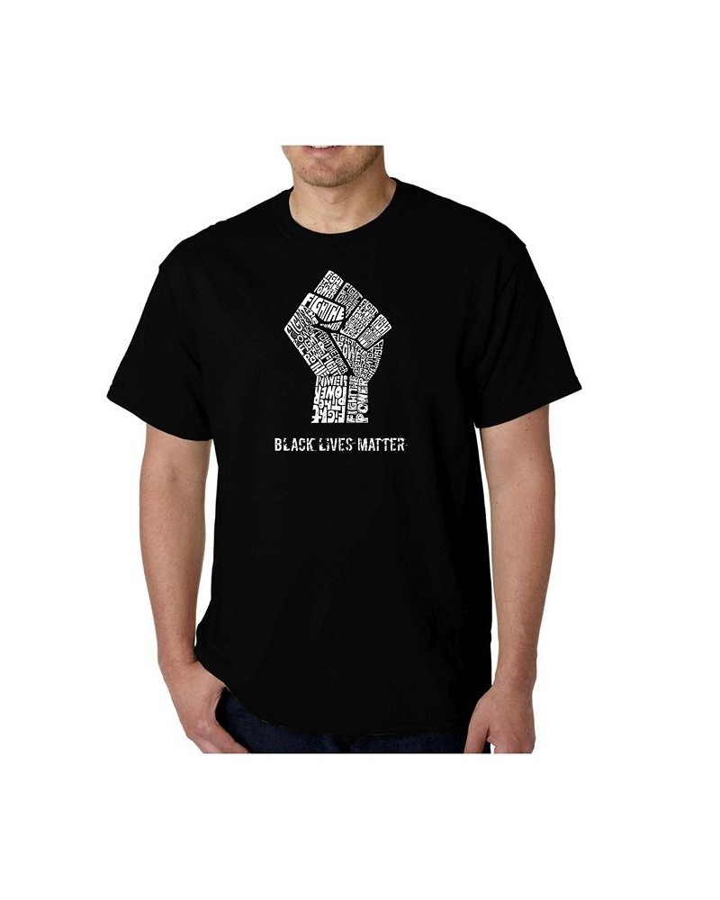 Men's Black Lives Matter Word Art T-Shirt Black $17.84 T-Shirts