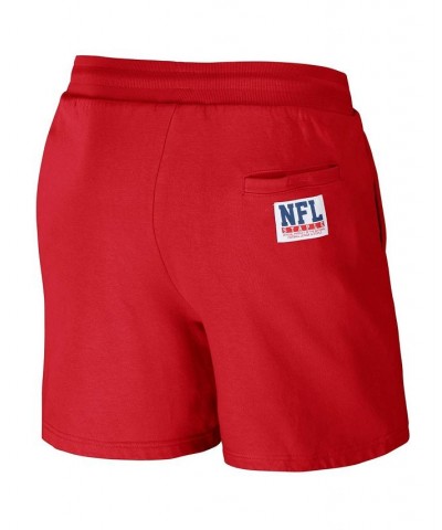 Men's NFL X Staple Red Buffalo Bills New Age Throwback Vintage-Like Wash Fleece Short $28.04 Shorts