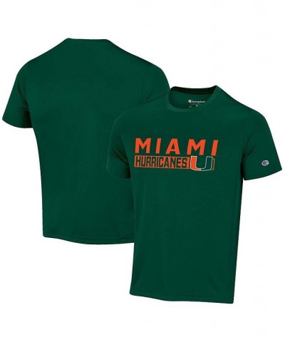 Men's Green Miami Hurricanes Impact Knockout T-shirt $14.00 T-Shirts