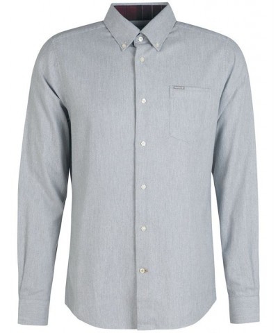 Men's Seaham Tailored Long Sleeve Shirt Gray $38.50 Shirts