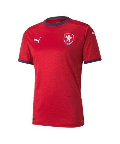 Men's Red, Navy Czech Republic National Team 2020/21 Home Replica Jersey $49.00 Jersey