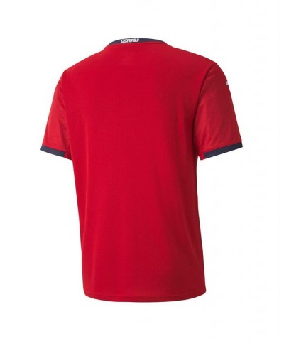 Men's Red, Navy Czech Republic National Team 2020/21 Home Replica Jersey $49.00 Jersey