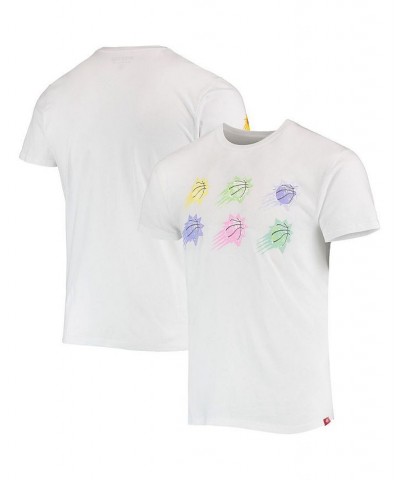 Men's White Phoenix Suns Street Capsule Bingham T-shirt $28.80 T-Shirts