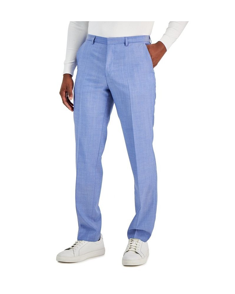 Hugo Boss Men's Modern-Fit Solid Suit Pants Blue $42.72 Suits