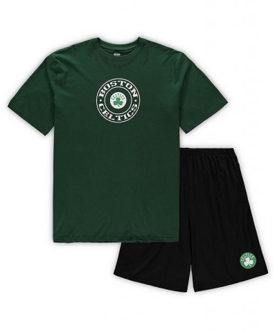 Men's Kelly Green, Heathered Gray Boston Celtics Big and Tall T-shirt and Shorts Sleep Set $40.79 Pajama