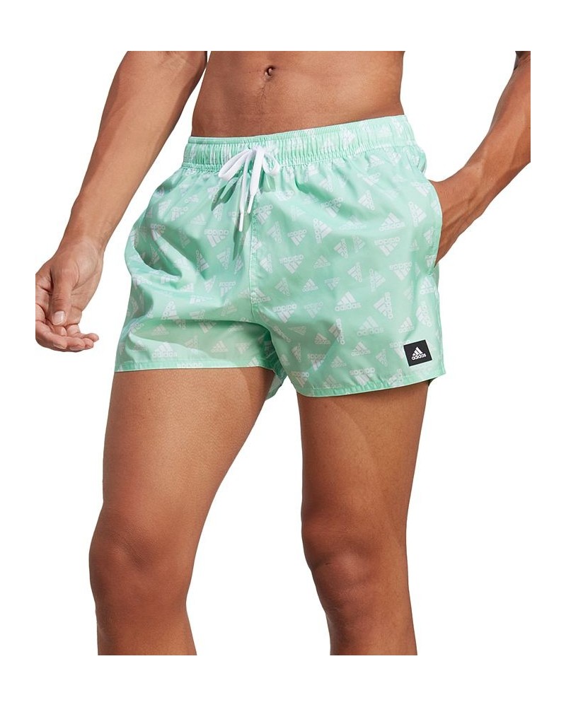 Men's Classics Quick-Dry Logo-Print 3" Swim Trunks Green $20.56 Swimsuits