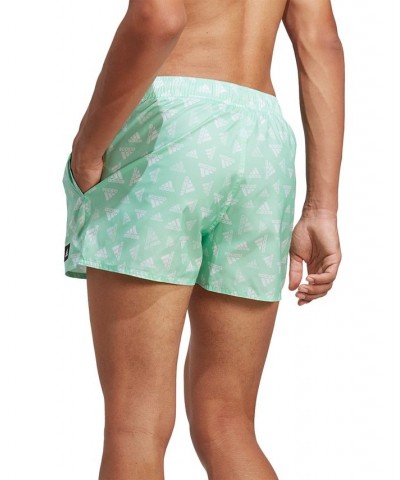 Men's Classics Quick-Dry Logo-Print 3" Swim Trunks Green $20.56 Swimsuits