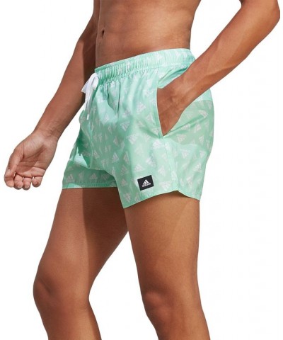 Men's Classics Quick-Dry Logo-Print 3" Swim Trunks Green $20.56 Swimsuits