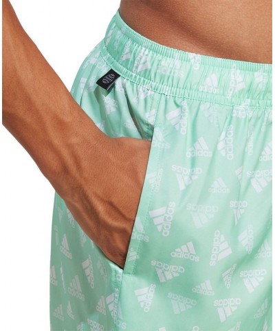 Men's Classics Quick-Dry Logo-Print 3" Swim Trunks Green $20.56 Swimsuits