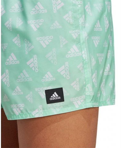 Men's Classics Quick-Dry Logo-Print 3" Swim Trunks Green $20.56 Swimsuits