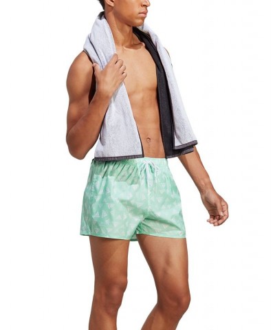 Men's Classics Quick-Dry Logo-Print 3" Swim Trunks Green $20.56 Swimsuits