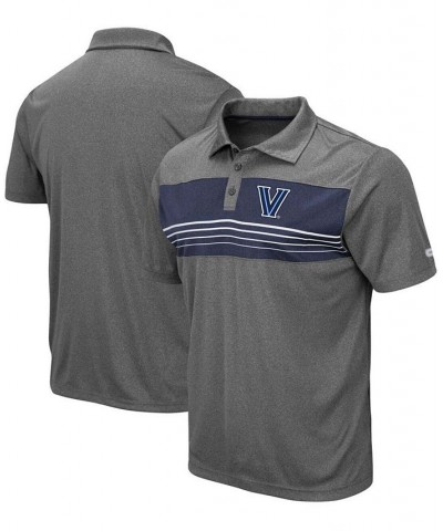 Men's Heathered Charcoal Villanova Wildcats Smithers Polo $28.99 Polo Shirts