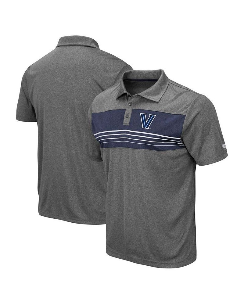 Men's Heathered Charcoal Villanova Wildcats Smithers Polo $28.99 Polo Shirts