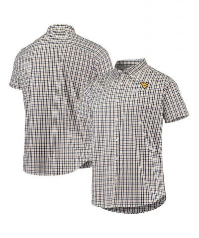 Men's Navy West Virginia Mountaineers Rapid Rivers Logo Button-Down Shirt $33.14 Shirts