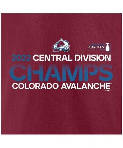 Men's Branded Burgundy Colorado Avalanche 2022 Central Division Champions T-shirt $21.83 T-Shirts