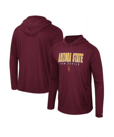 Men's Maroon Arizona State Sun Devils Team Color Rival Hoodie Long Sleeve T-shirt $26.95 T-Shirts