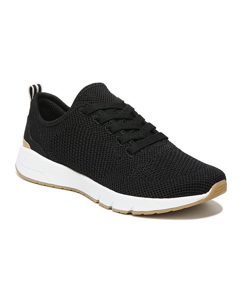 Women's Back To Knit Slip-on Sneakers Black $38.50 Shoes