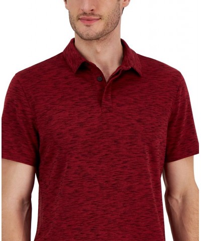 Alfatech Short Sleeve Marled Polo Shirt Red $10.40 Polo Shirts