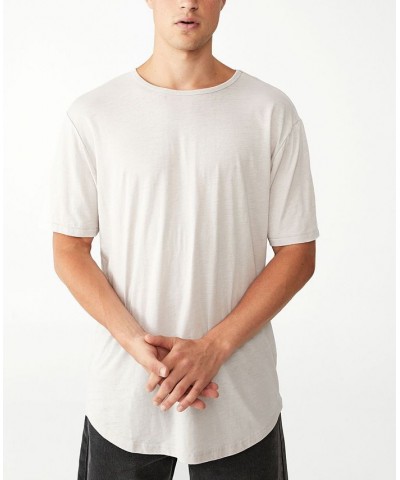 Men's Scooped Hem T-shirt Silver $14.00 T-Shirts