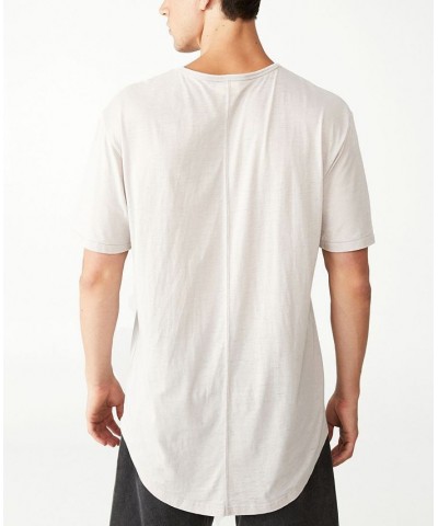 Men's Scooped Hem T-shirt Silver $14.00 T-Shirts