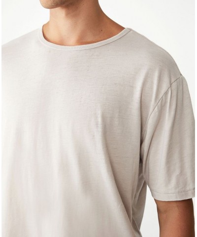 Men's Scooped Hem T-shirt Silver $14.00 T-Shirts