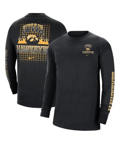 Men's Black Iowa Hawkeyes Tour Max 90 Long Sleeve T-shirt $30.24 T-Shirts