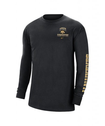 Men's Black Iowa Hawkeyes Tour Max 90 Long Sleeve T-shirt $30.24 T-Shirts