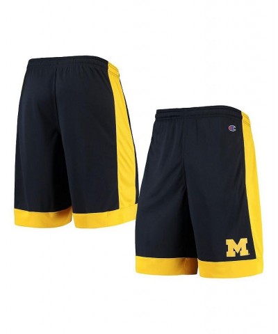 Men's Navy Michigan Wolverines Outline Shorts $21.15 Shorts