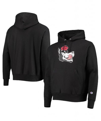 Men's Black NC State Wolfpack Vault Logo Reverse Weave Pullover Hoodie $40.85 Sweatshirt