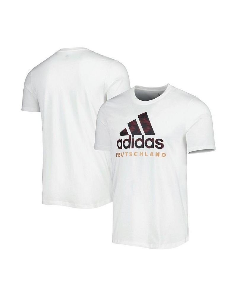 Men's White Germany National Team DNA Graphic T-shirt $28.49 T-Shirts